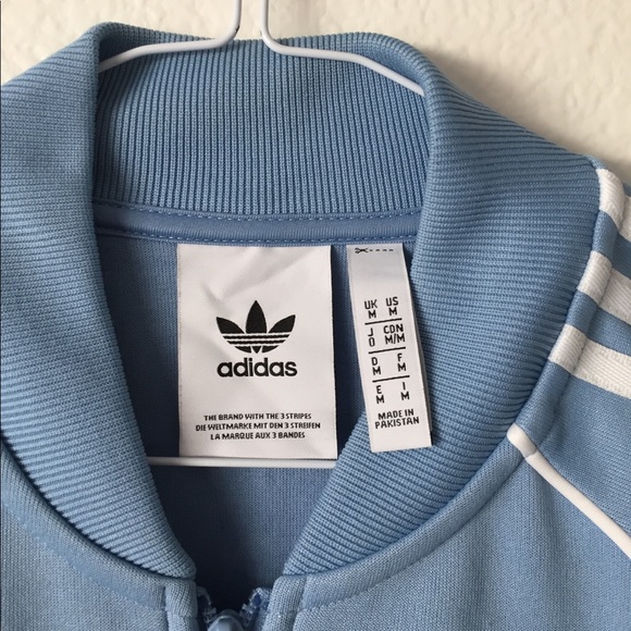 Light blue adidias track jacket - Picture 3 of 4